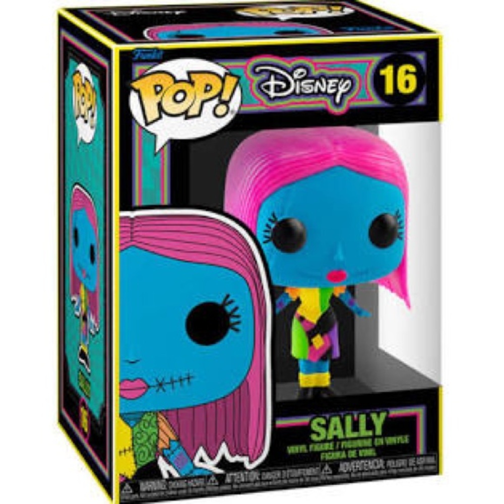NEW POP Funko Sally Nightmare Before Christmas Blacklight